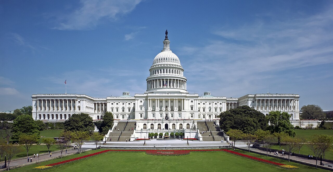 Fachada oeste del Capitolio de Estados Unidos